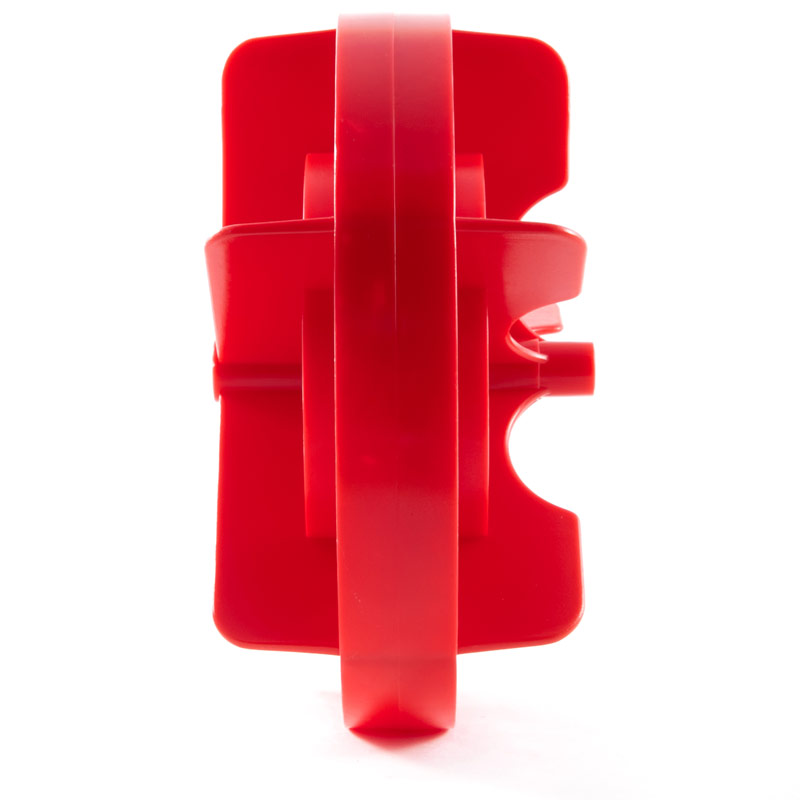 Red swimming pool racing lane line disc