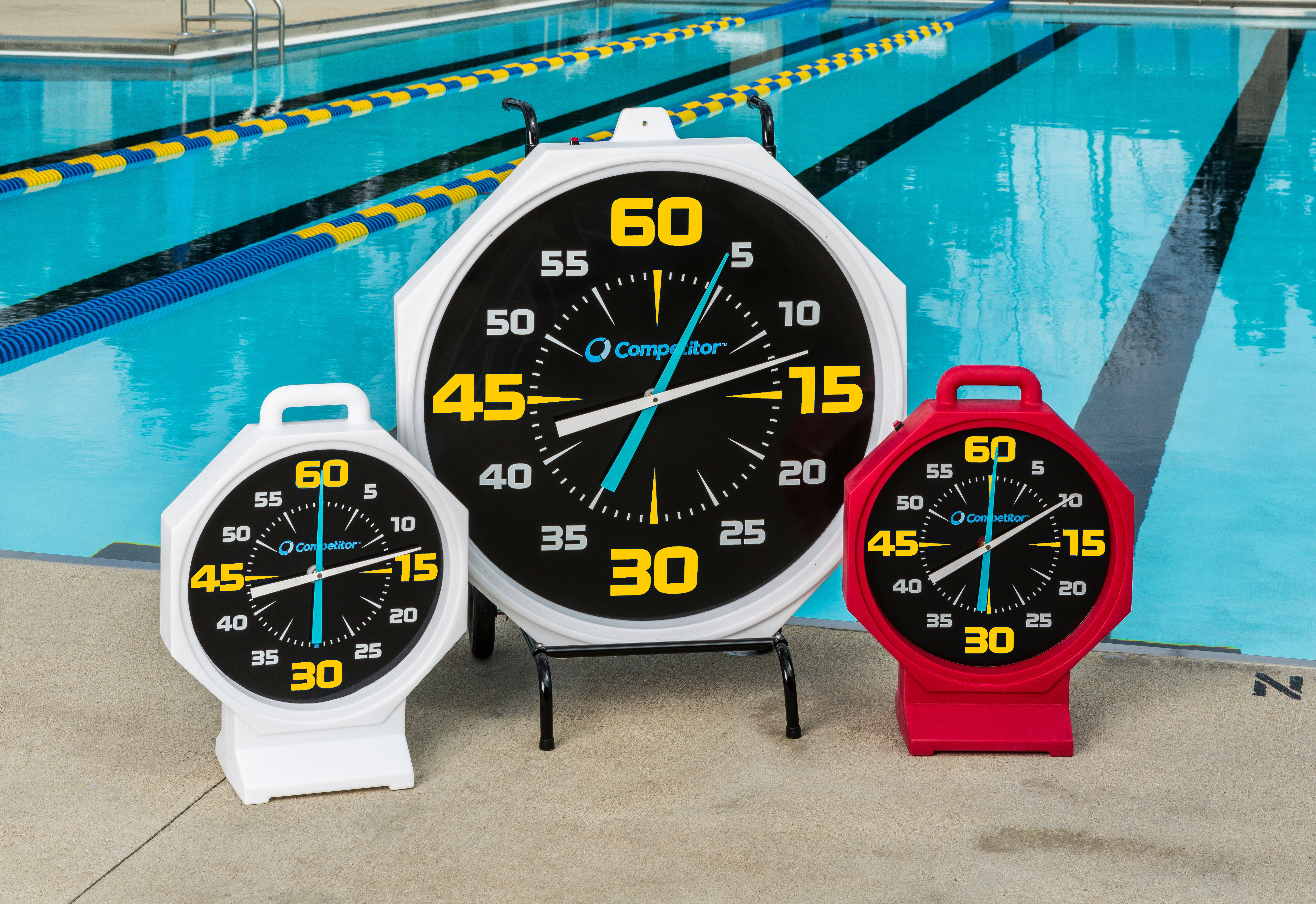 31" and 15" Pace Clock For Swimming